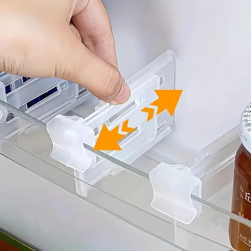 Adjustable Refrigerator Space Divider & Drink Organizer