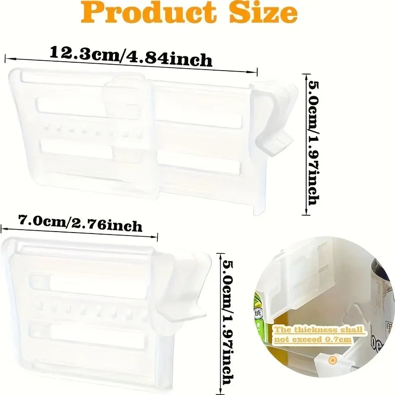 Adjustable Refrigerator Space Divider & Drink Organizer