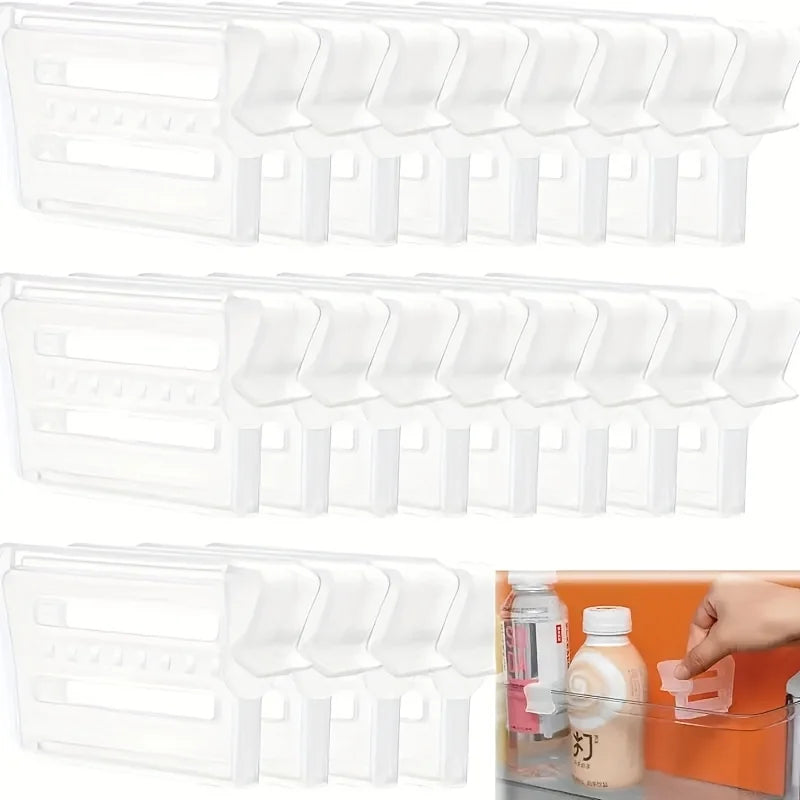 Adjustable Refrigerator Space Divider & Drink Organizer