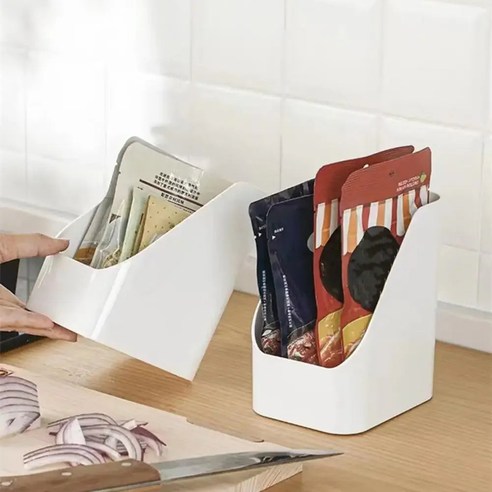 Fridge Organizer Bin — Transparent Storage Box for Fridge & Freezer